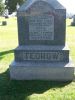 Daniel B & Maria (Anglemire) Tedrow headstone