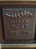 Patrick Hicks 1888-1951